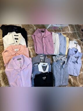 BULK (17 M/L) — Men's Button-Up Dress Shirt